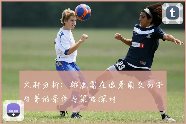 文胖分析：雄鹿需在选秀前交易字母哥的条件与策略探讨
